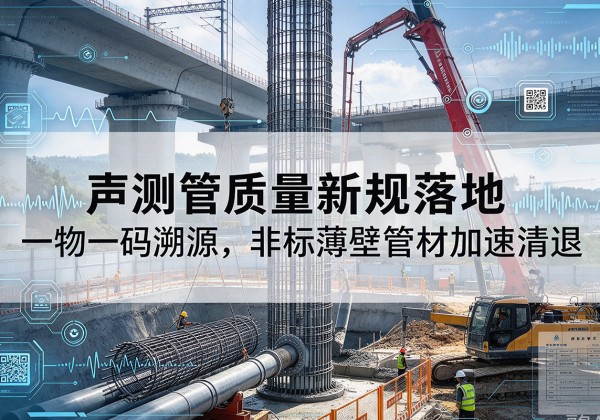 平安声测管质量新规落地，一物一码溯源，非标薄壁管材加速清退