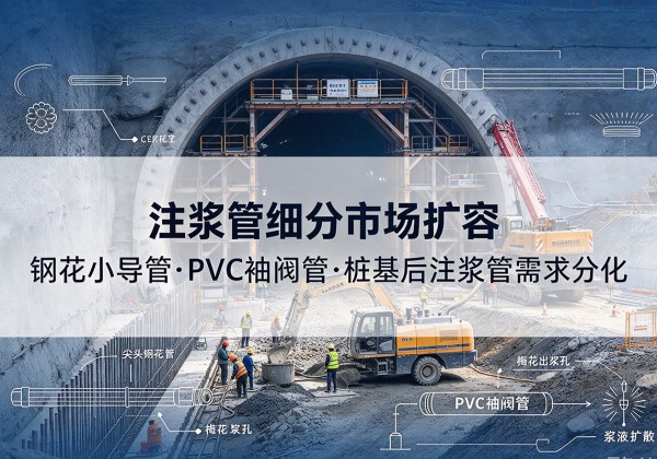 平安注浆管细分市场扩容，隧道钢花小导管、PVC 袖阀管、桩基后注浆管需求分化